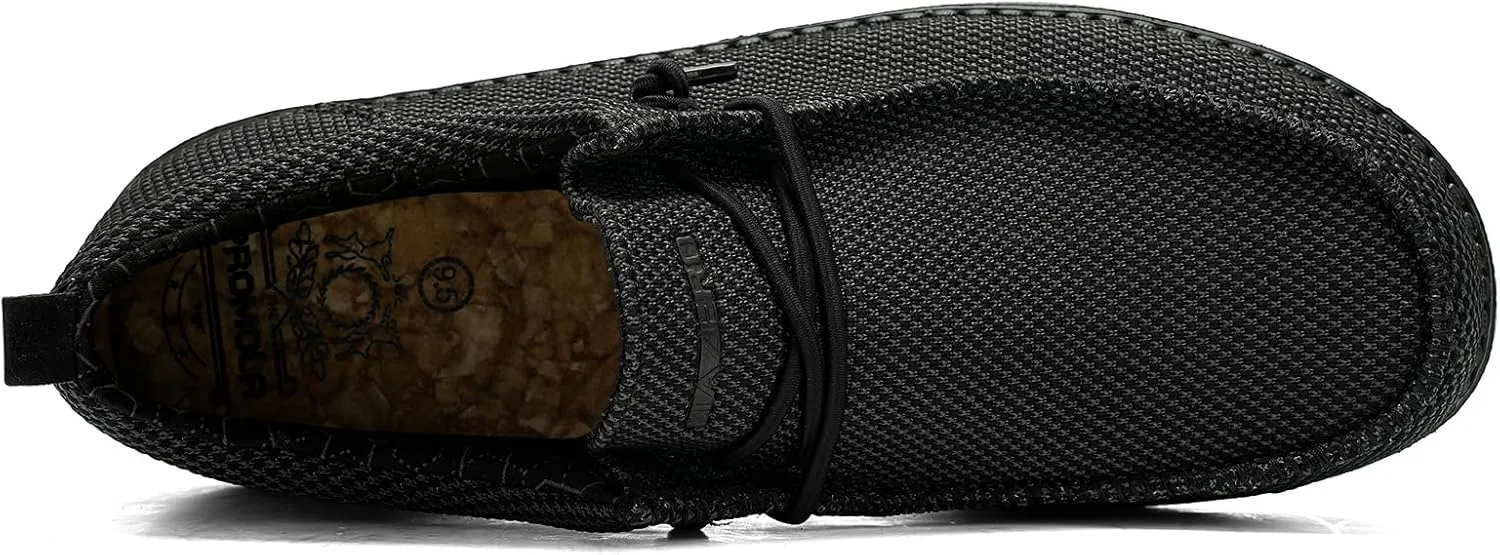 1TAZERO Mens Wide Shoes Casual Slip On Shoes for Men - Men Loafers Wide Comfortable Boat Shoes with Arch Support