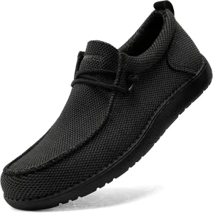 1TAZERO Mens Wide Shoes Casual Slip On Shoes for Men - Men Loafers Wide Comfortable Boat Shoes with Arch Support