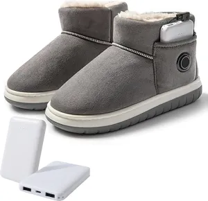 2025 New Heated Boots, Foot Warmer Women Shoes, Non-Slip Winter Snow Boots With 5000mAh Rechargeable Battery Electric Slippers, Unisex