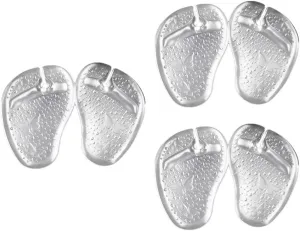 3 Pairs Forefoot Slipper Pad Toe Protectors for Flip-Flops Metatarsal Cushion High Heel Insoles Heel Grip Liner Gel Forefoot Cushions Shoes Grip Pads Soft Gel Pad Sandals