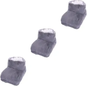 3pcs Rechargeable Heated Shoes Foot Heater Double Sided Electric Foot Warmers for Winter