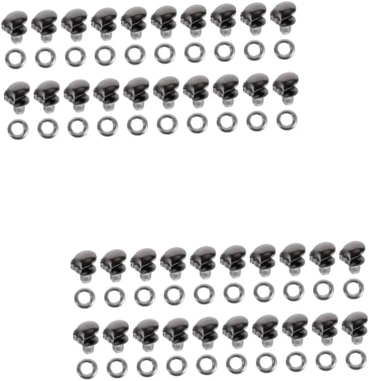40 Pcs Boot Speed Lace Hooks Set for Boots Brass Shoelace Hooks Repair Kit