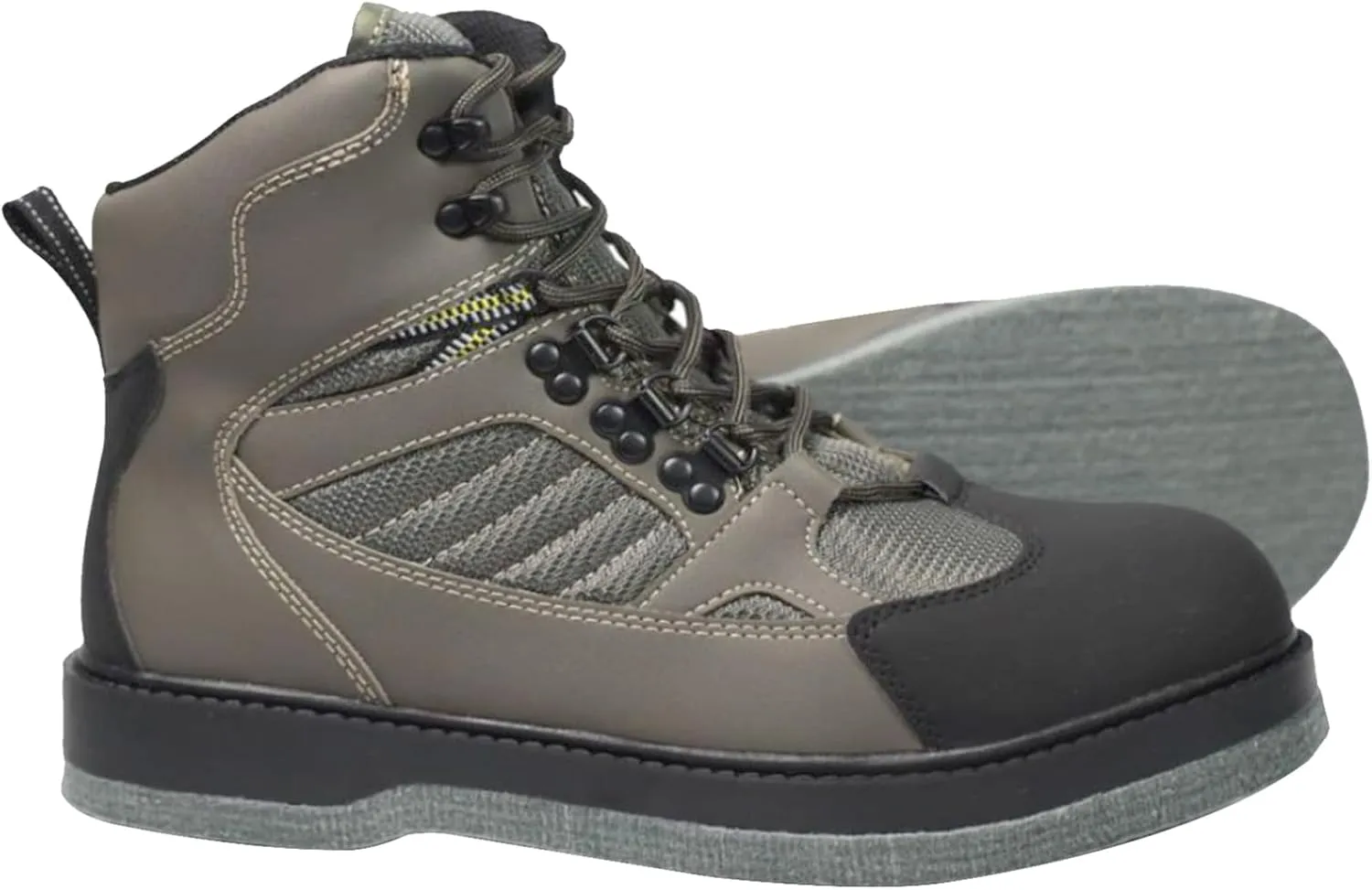8 Fans Felt Sole Wading Boots, Felt Wader Fishing Boots, Non-Slip Felt Bottom Boots for Fly Fishing