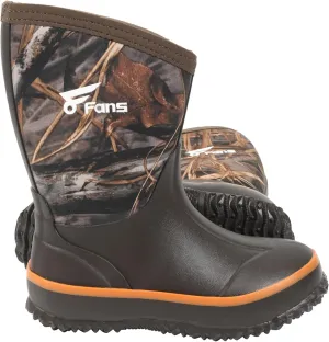 8 Fans Kids Neoprene Boots,Waterproof Neoprene Hunting & Fishing Camo Muck Mud Boots