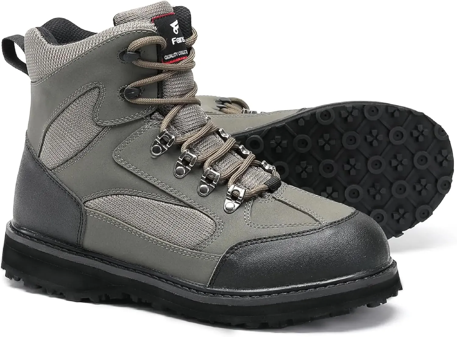 8 Fans Wading Boots for Men,Anti-Slip Rubble Sole Comfortable Durable Material Good for Fishing or Hunting