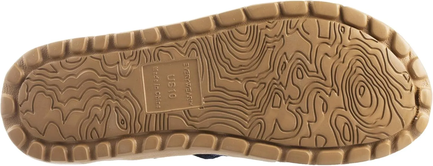 Acorn Men's Everywear Casco Sandal, Lightweight with a Cushioned Footbed and a Soft Knit Fabric