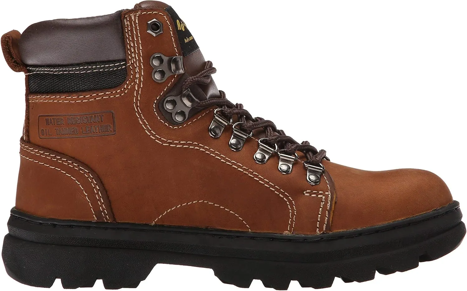 Ad Tec 6 in Mens Classic Clog Garden Hiker Boots, Black - Steel Toe, Oil Resistant Outsole, Perfect for Indoor and Outdoor Work