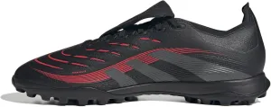 adidas Unisex Predator League Fold-Over Tongue Turf Football Boots Football Boots, Core Black Grey Four Lucid Red, 10