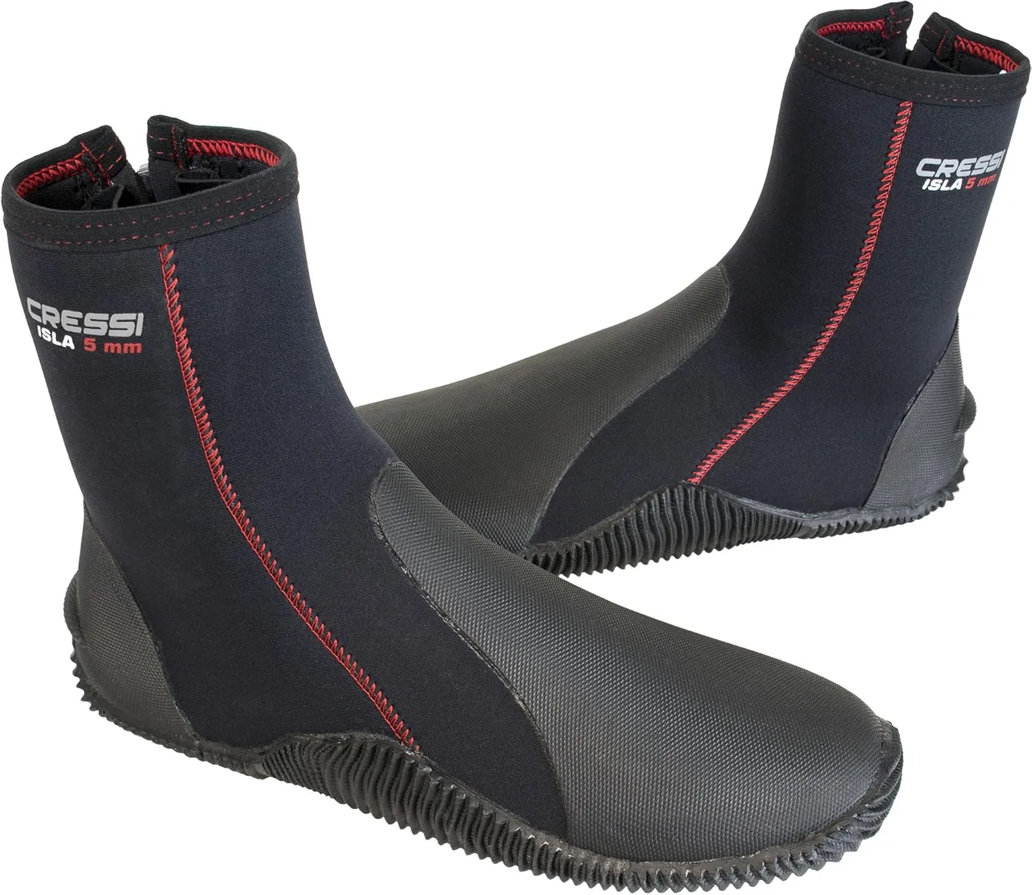 Adult Unisex Crew Water Boots for Scuba Diving, Surfing, Canyoning, 5 mm Neoprene Thickness - Isla: designed in Italy