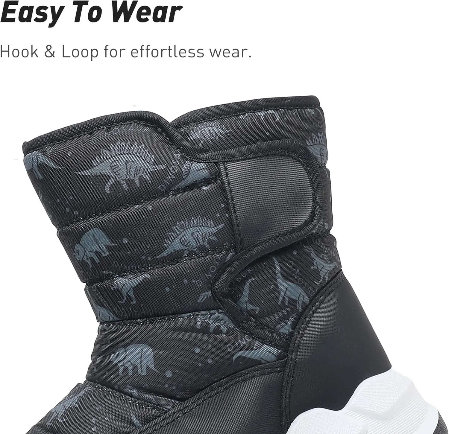 Ahannie Kids Toddler Snow Boots Boys Girls Winter Boots Insulated Warm Outdoor Shoes(Toddler/Little Kid)