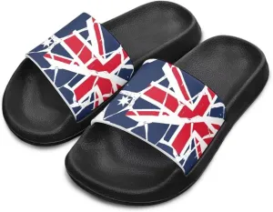 American Flag Slides Kids Sandals with Non-Slip Boys Girls Summer Casual House Shower Shoes