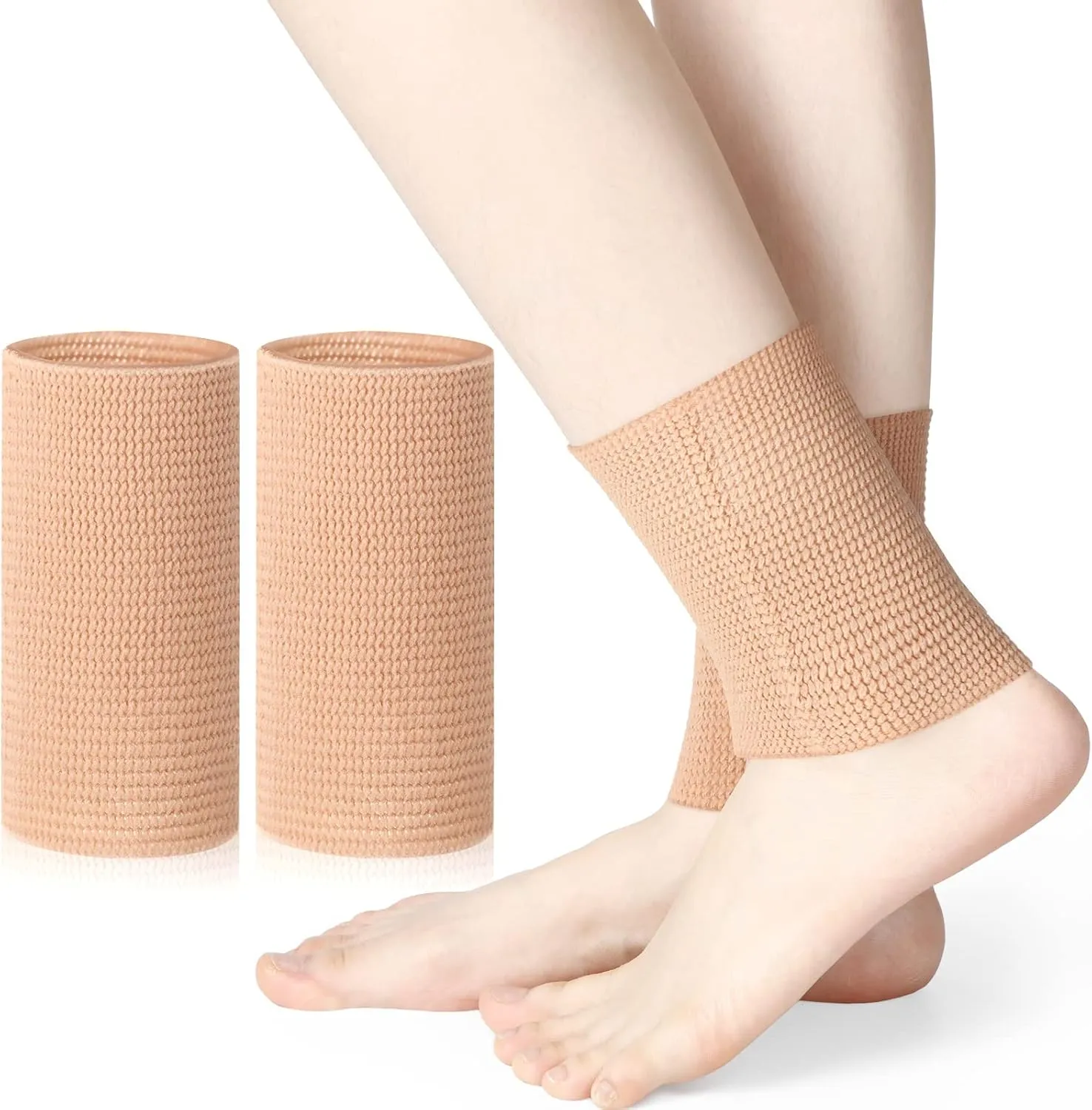 Ankle Gel Sleeves Padded Socks Skateboard Accessories Ankle Pads Compression Sleeve Protector Brace for Skating Riding Ski Protection Foot Support Socks