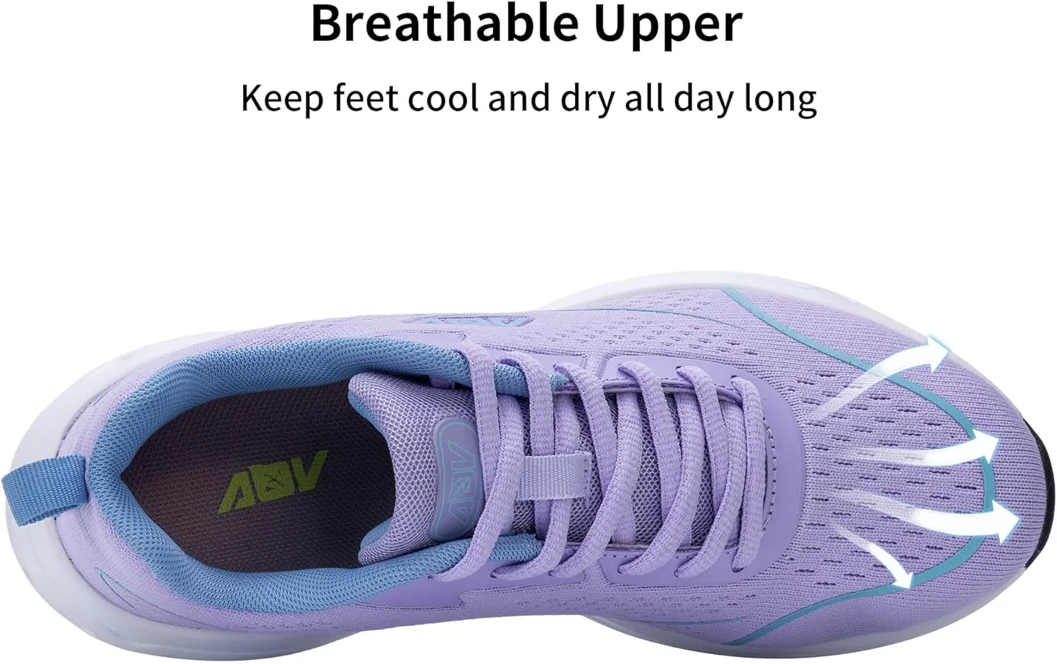 AOV Women Arch Support Walking Shoes Orthotic Tennis Sneakers for Plantar Fasciitis Air Athletic Running Shoes