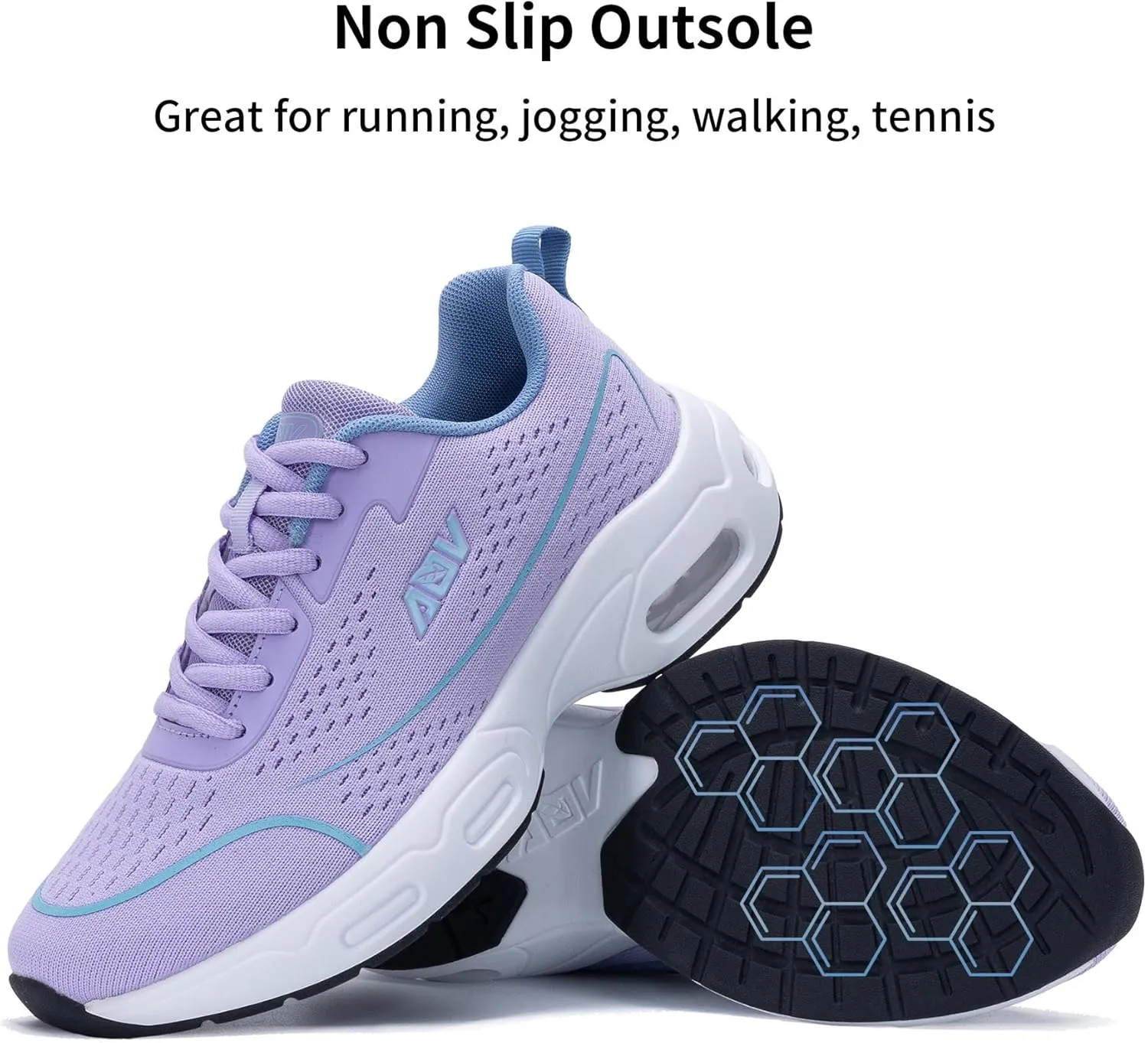 AOV Women Arch Support Walking Shoes Orthotic Tennis Sneakers for Plantar Fasciitis Air Athletic Running Shoes