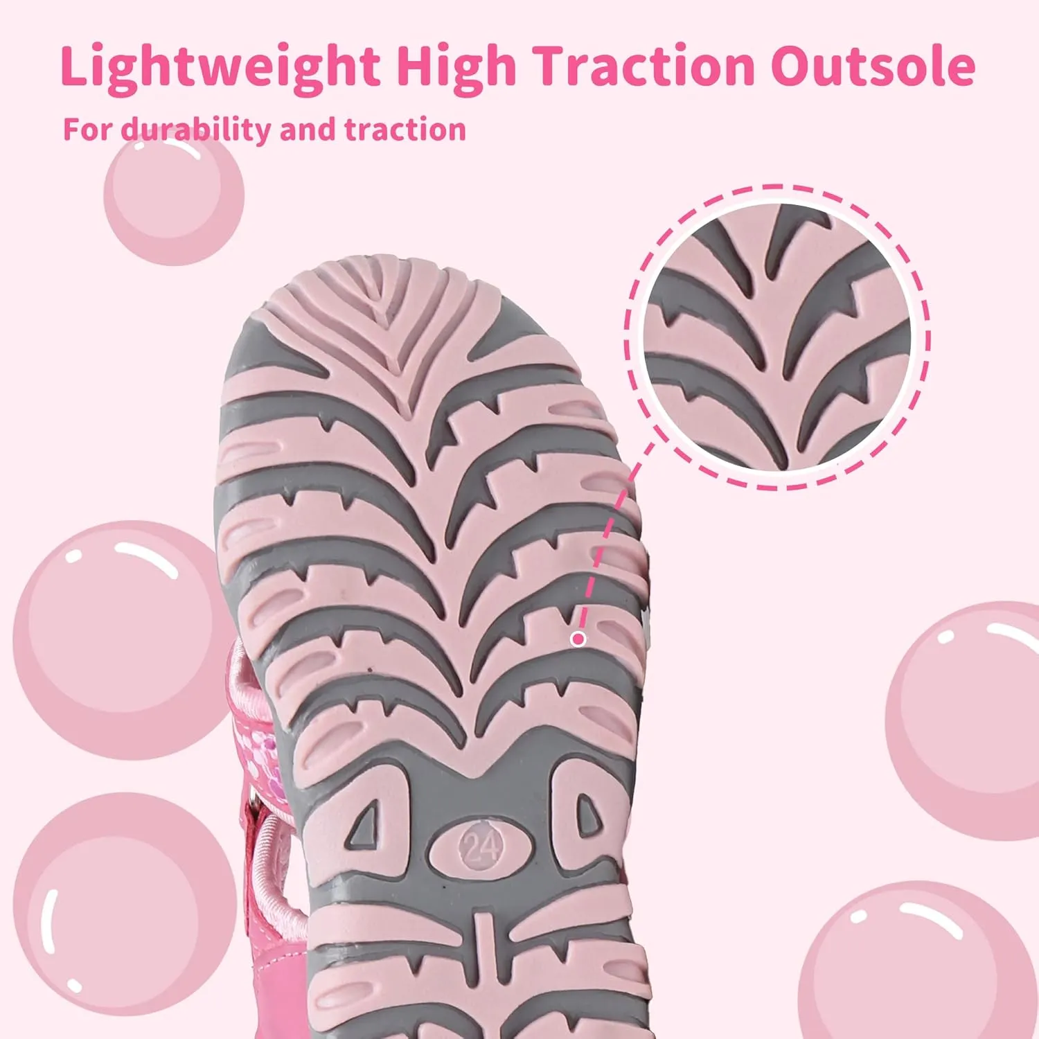 Apakowa Kids Girls Soft Sole Closed Toe Sandals Summer Shoes with Arch Support (Toddler/Little Kid)