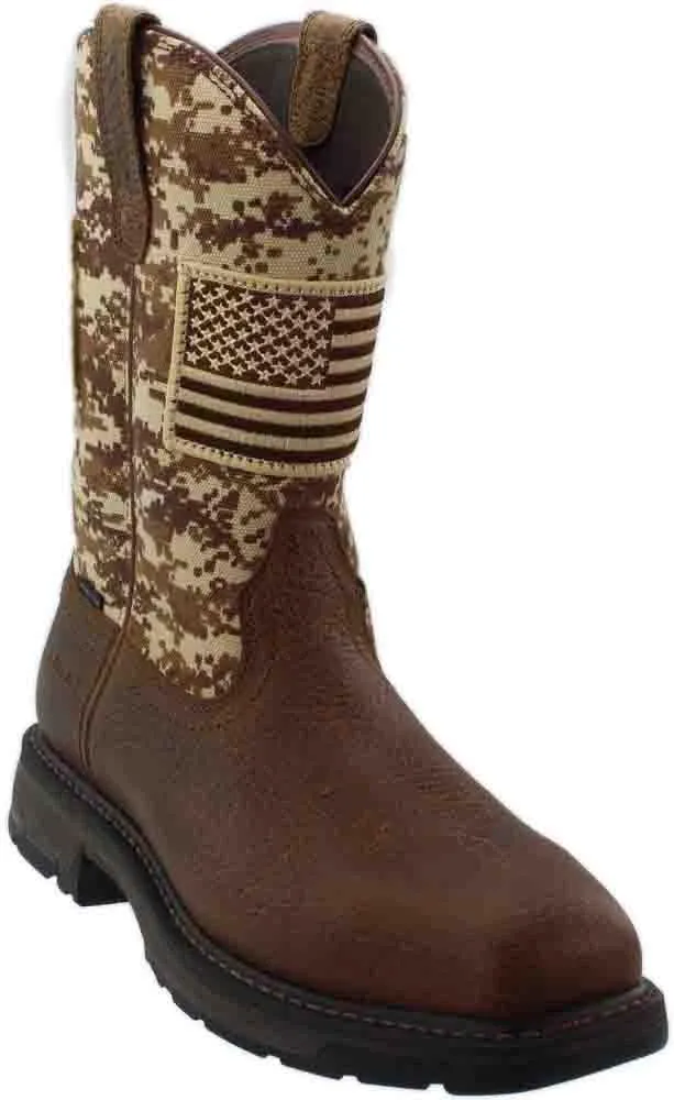 Ariat Men's Mns Workhog Patriot St Earth/Sand Camo
