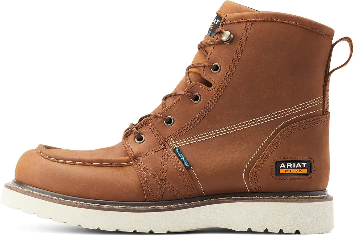 Ariat Men's Rebar Wedge Moc Toe 6" Waterproof Work Boot