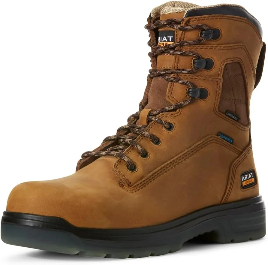 Ariat Men's Turbo 8" Waterproof Carbon Toe Work Boot
