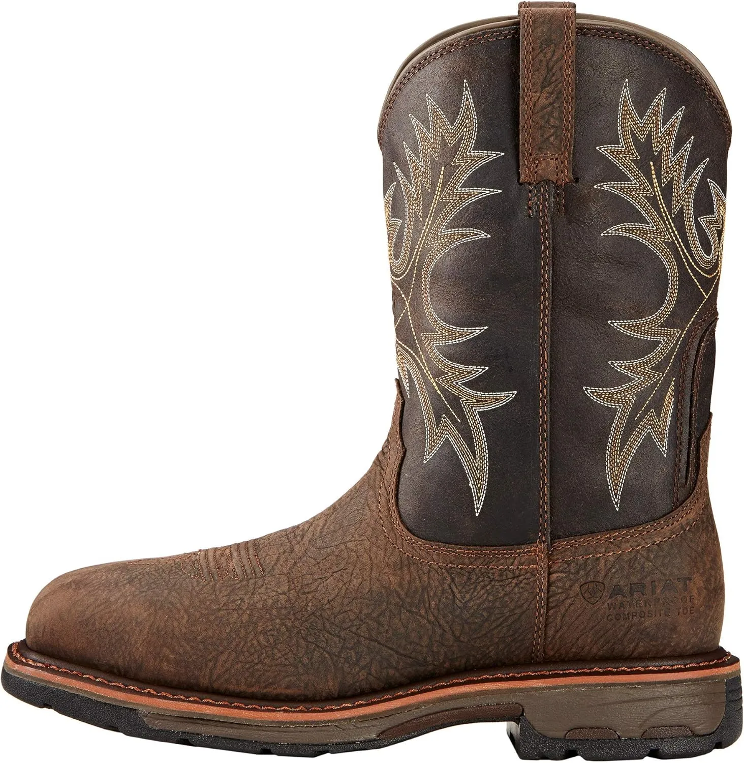 Ariat Men's WorkHog Wide Square Toe Waterproof Composite Toe Work Boot
