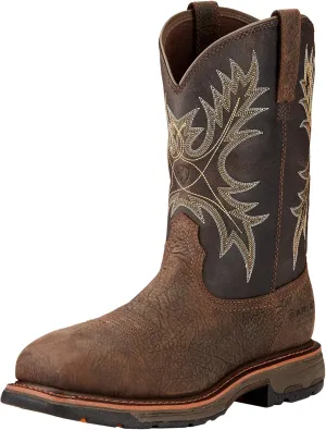 Ariat Men's WorkHog Wide Square Toe Waterproof Composite Toe Work Boot