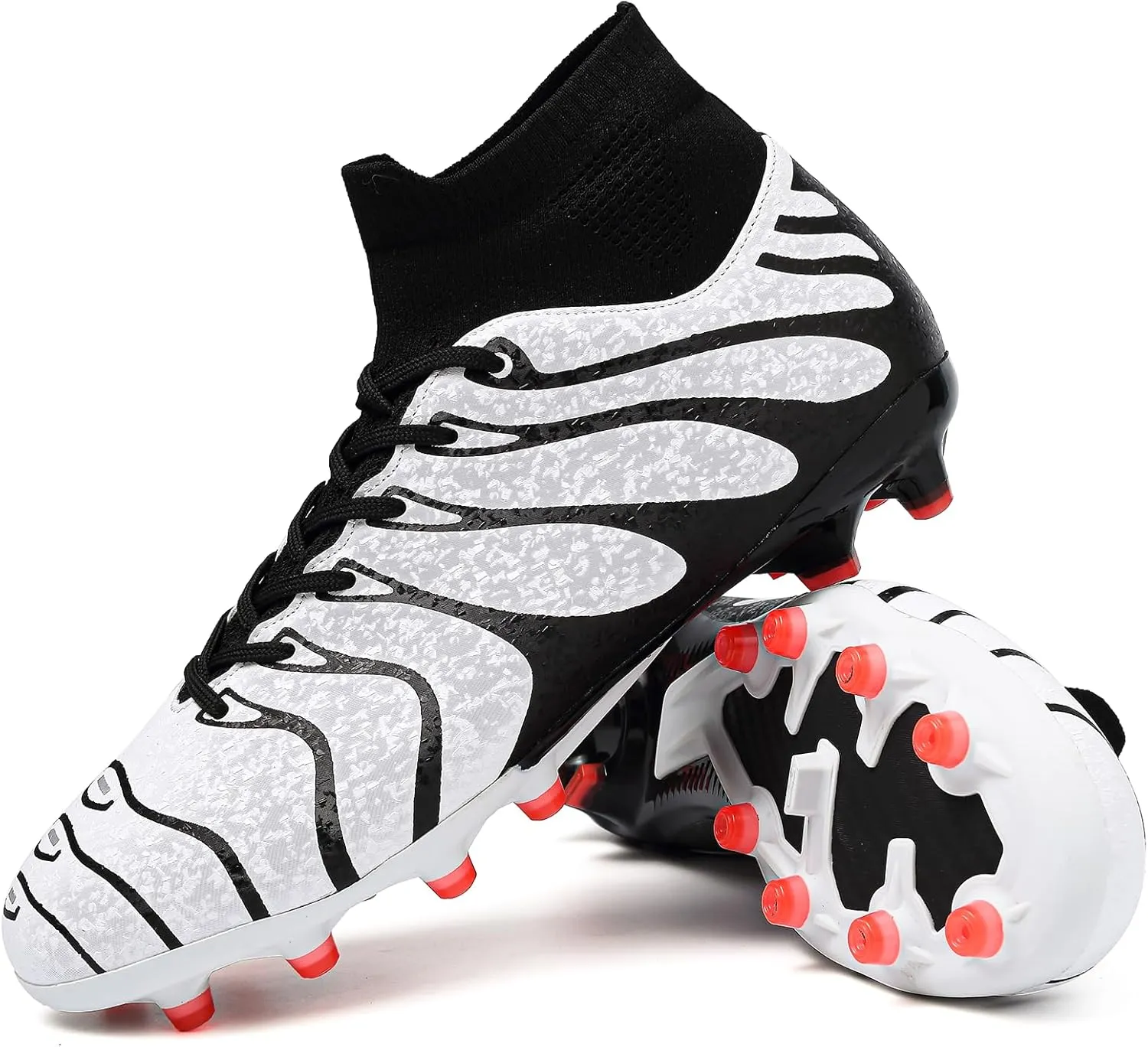 ASoftLand Soccer Cleats Mens Women Indoor Outdoor Soccer Shoes