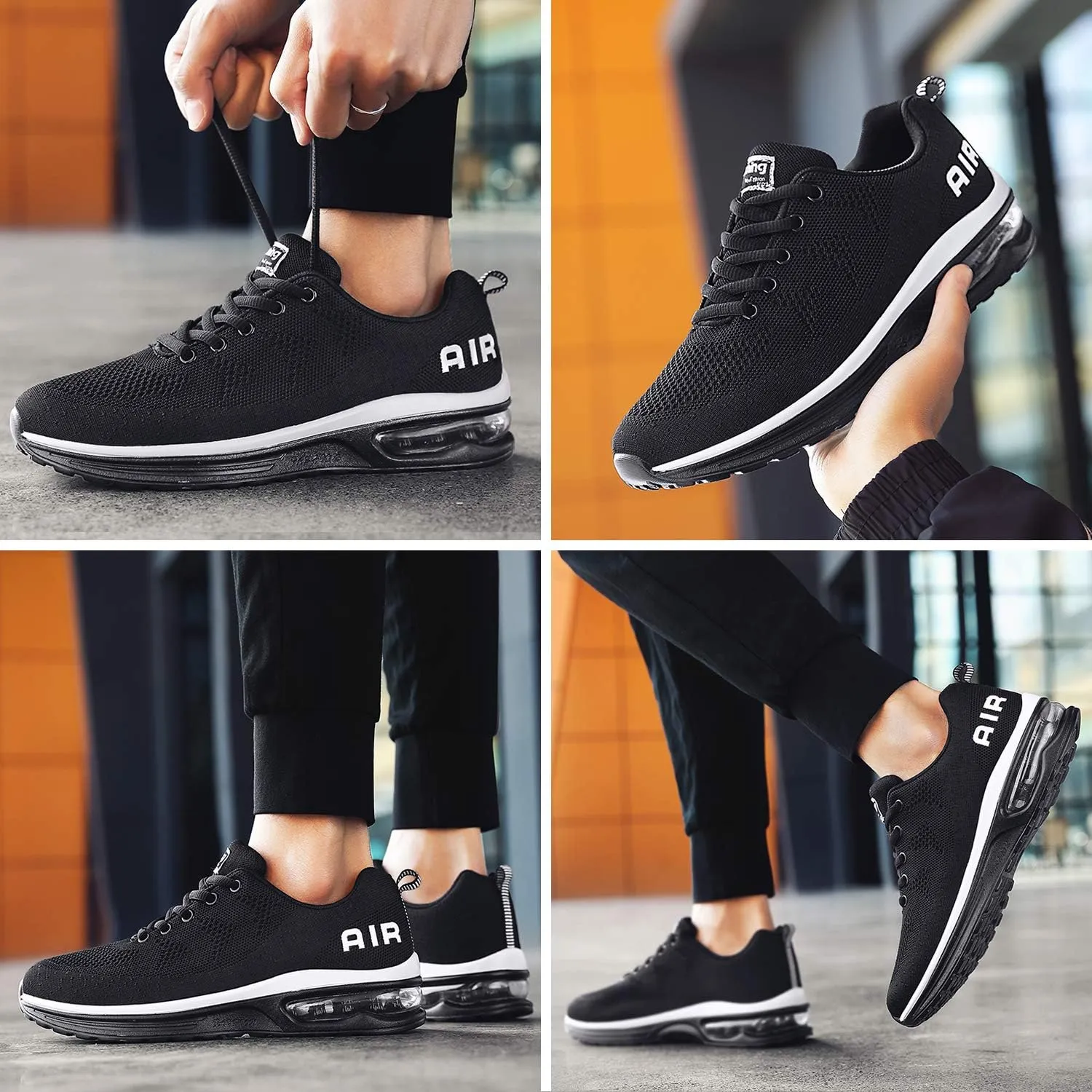 Autper Mens Air Athletic Running Shoes Sneakers Lightweight Sport Gym Jogging Walking Tennis Sneakers US 6.5-US 12.5