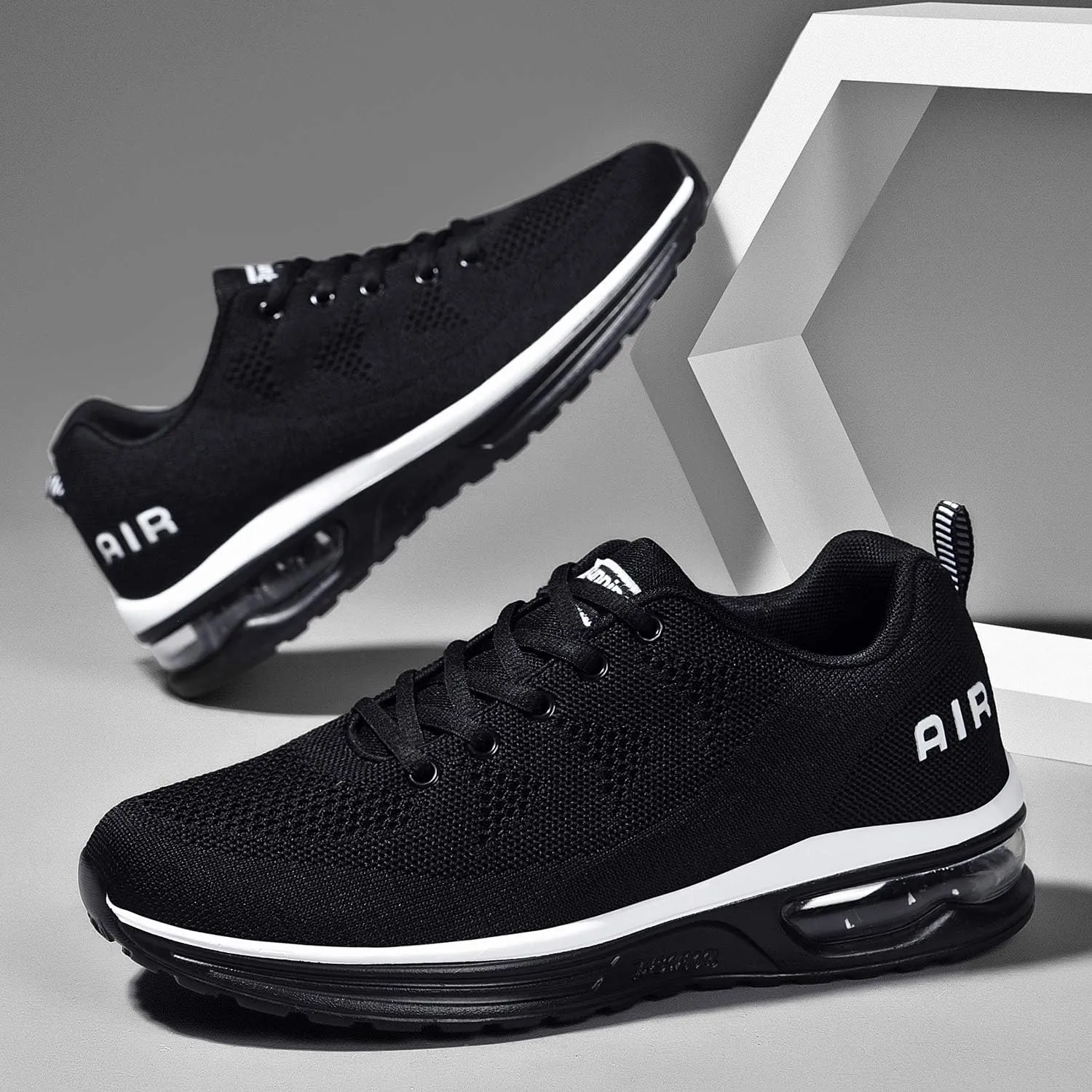 Autper Mens Air Athletic Running Shoes Sneakers Lightweight Sport Gym Jogging Walking Tennis Sneakers US 6.5-US 12.5