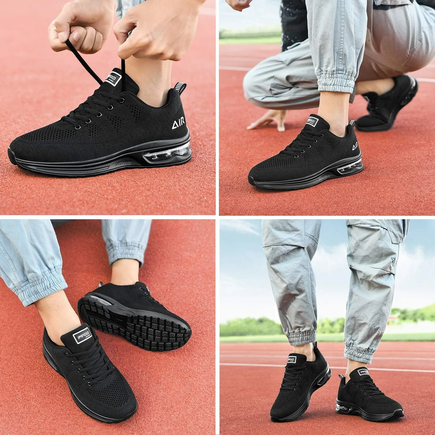 Autper Mens Air Athletic Running Shoes Sneakers Lightweight Sport Gym Jogging Walking Tennis Sneakers US 6.5-US 12.5