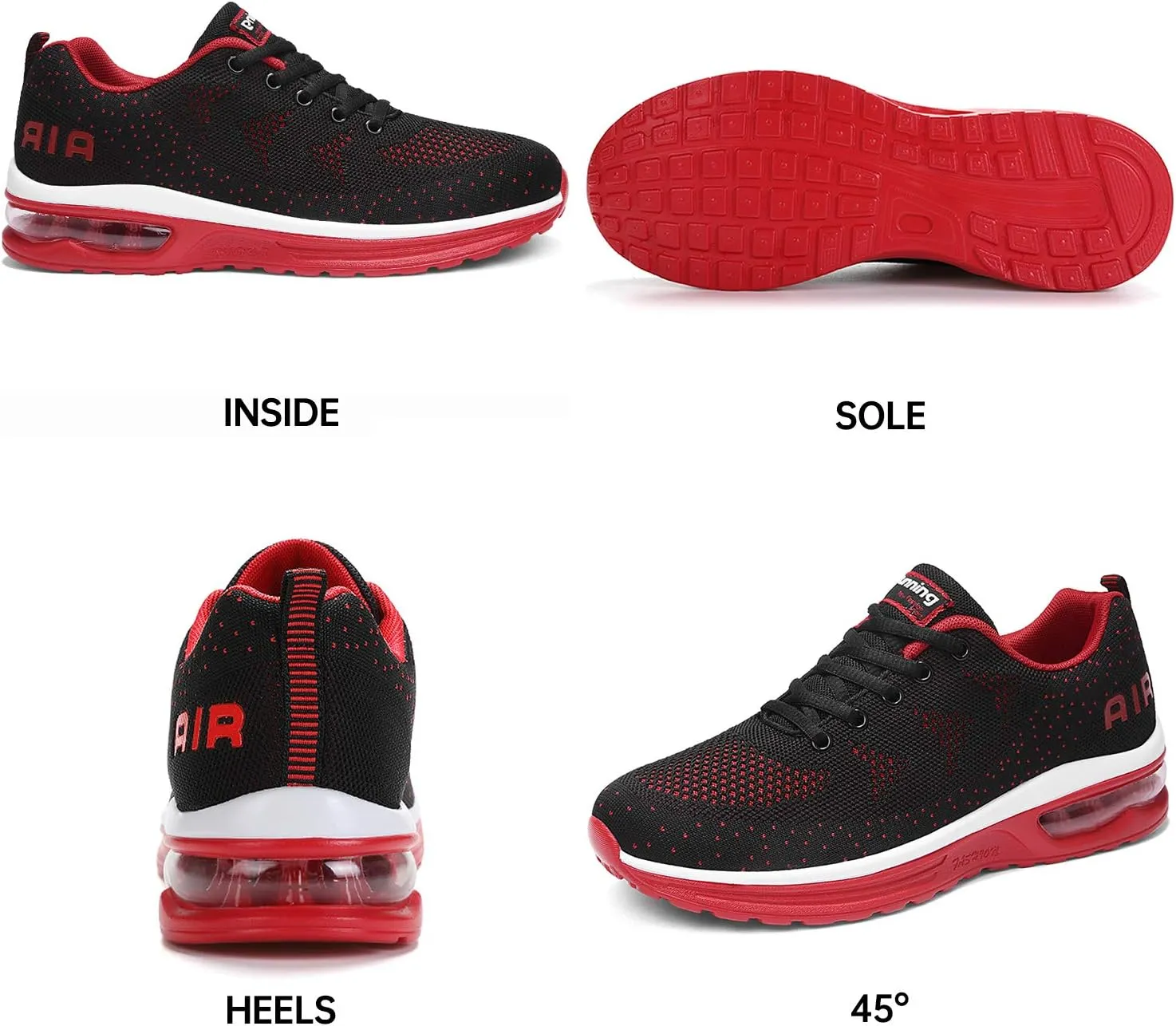 Autper Mens Air Athletic Running Shoes Sneakers Lightweight Sport Gym Jogging Walking Tennis Sneakers US 6.5-US 12.5