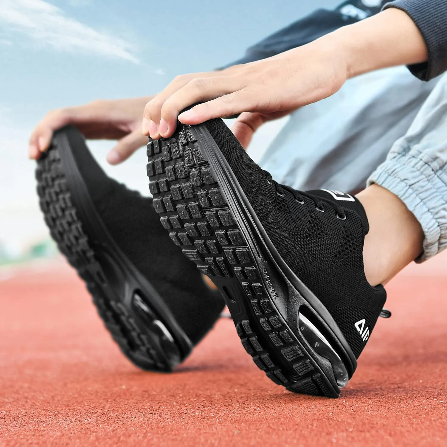 Autper Mens Air Athletic Running Shoes Sneakers Lightweight Sport Gym Jogging Walking Tennis Sneakers US 6.5-US 12.5