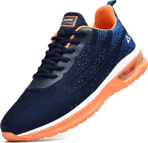 Autper Mens Air Athletic Running Tennis Shoes Lightweight Sport Gym Jogging Walking Sneakers US 6.5-US12.5