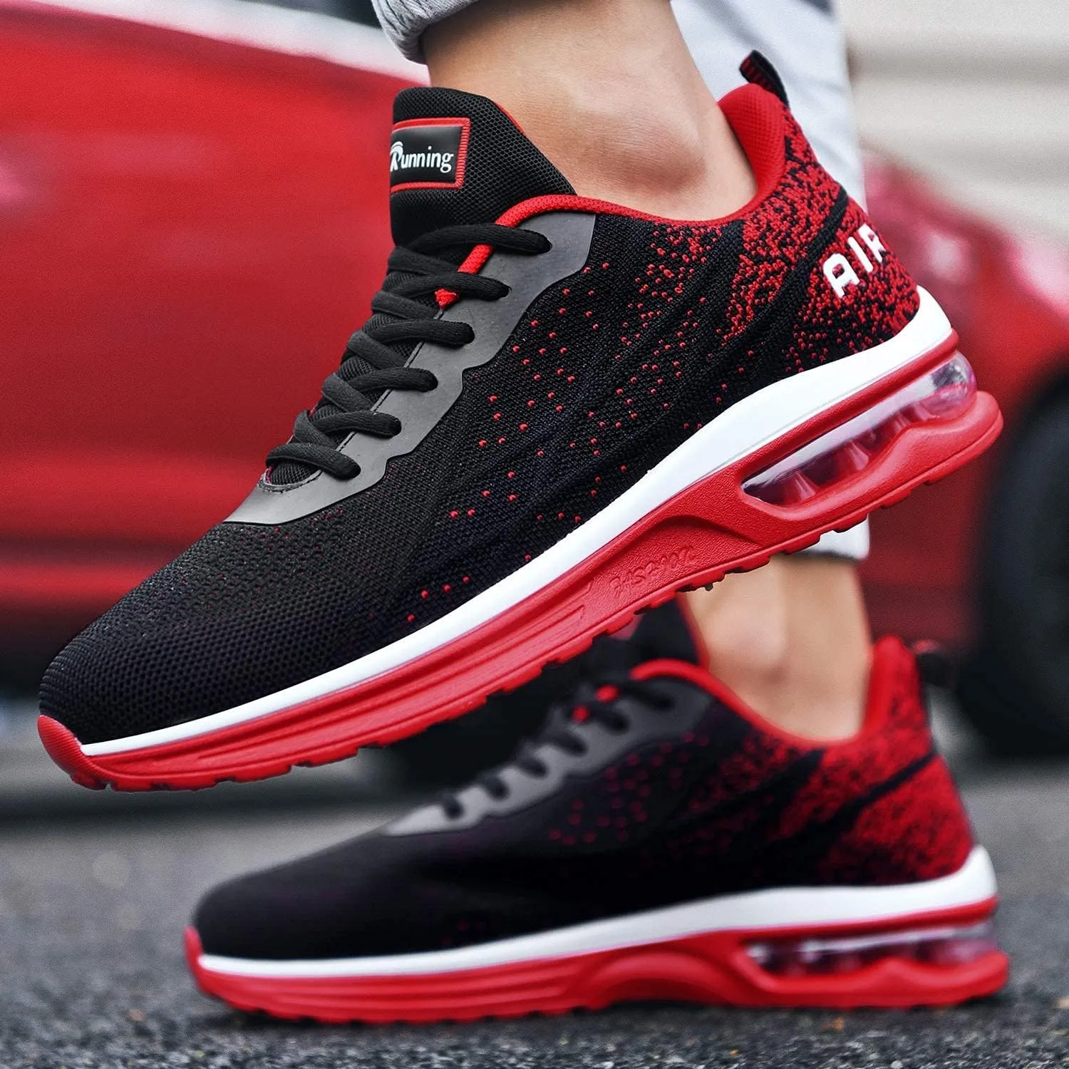 Autper Mens Air Athletic Running Tennis Shoes Lightweight Sport Gym Jogging Walking Sneakers US 6.5-US12.5