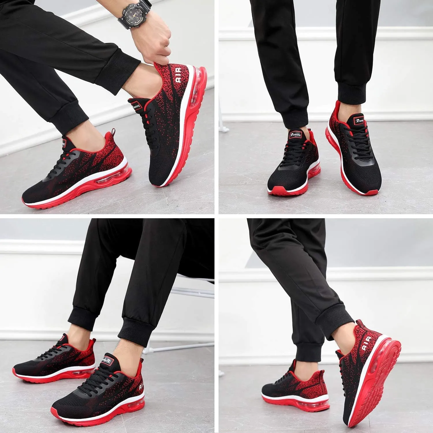 Autper Mens Air Athletic Running Tennis Shoes Lightweight Sport Gym Jogging Walking Sneakers US 6.5-US12.5