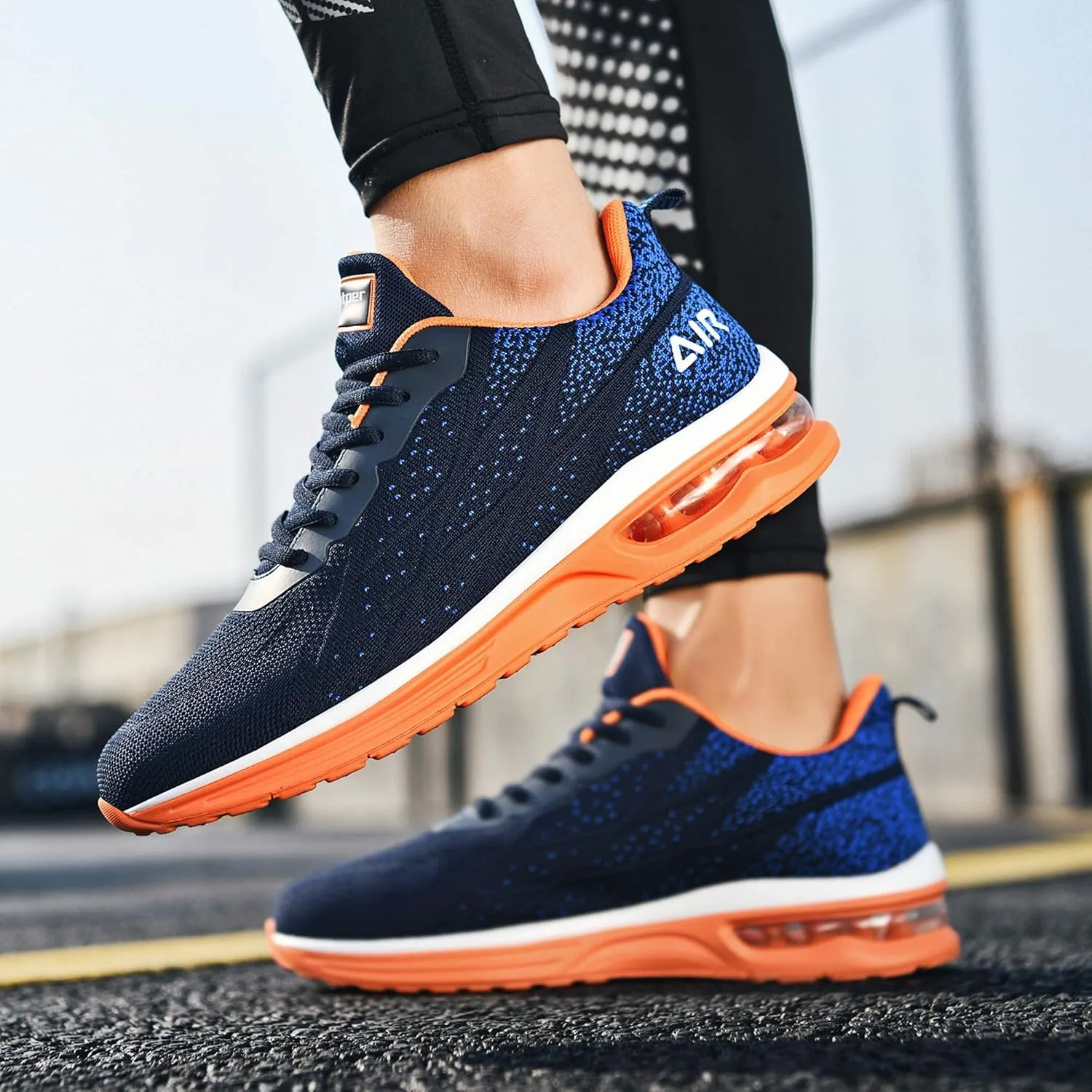 Autper Mens Air Athletic Running Tennis Shoes Lightweight Sport Gym Jogging Walking Sneakers US 6.5-US12.5