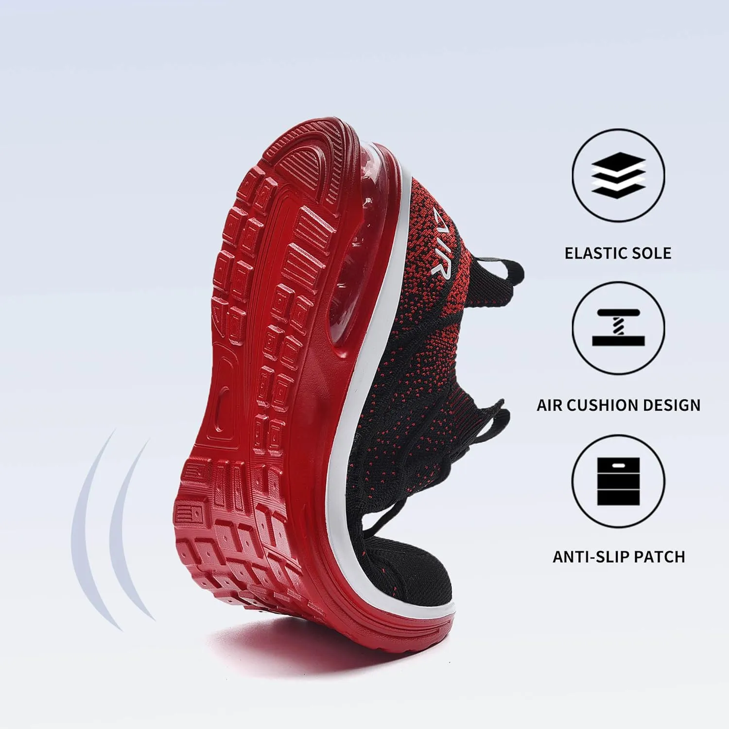 Autper Mens Tennis Shoes Slip On Running Shoes Air Sneakers for Men Gym Comfortable Breathable Non Slip Athletic Workout Cross Training Shoe US Size 7-13