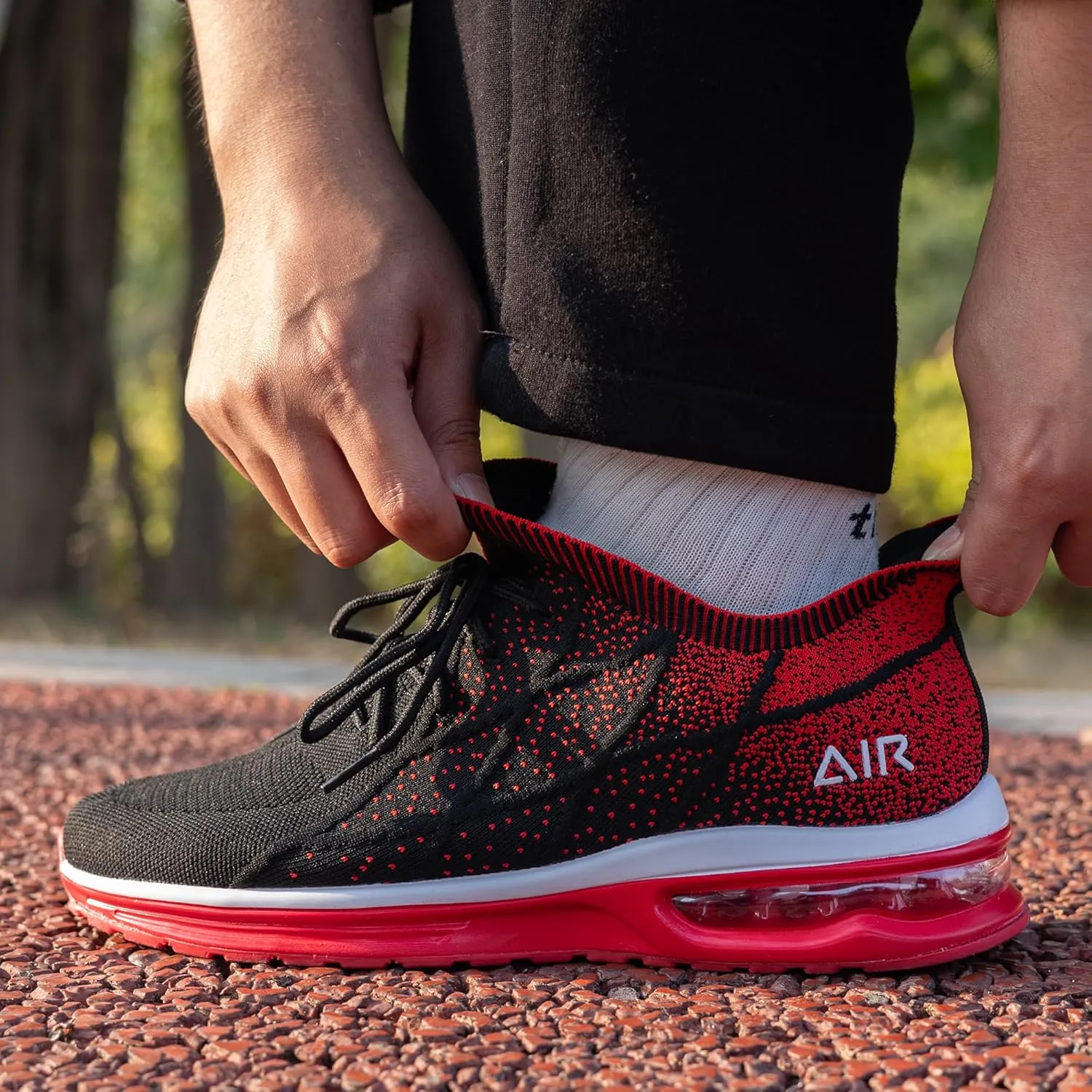 Autper Mens Tennis Shoes Slip On Running Shoes Air Sneakers for Men Gym Comfortable Breathable Non Slip Athletic Workout Cross Training Shoe US Size 7-13