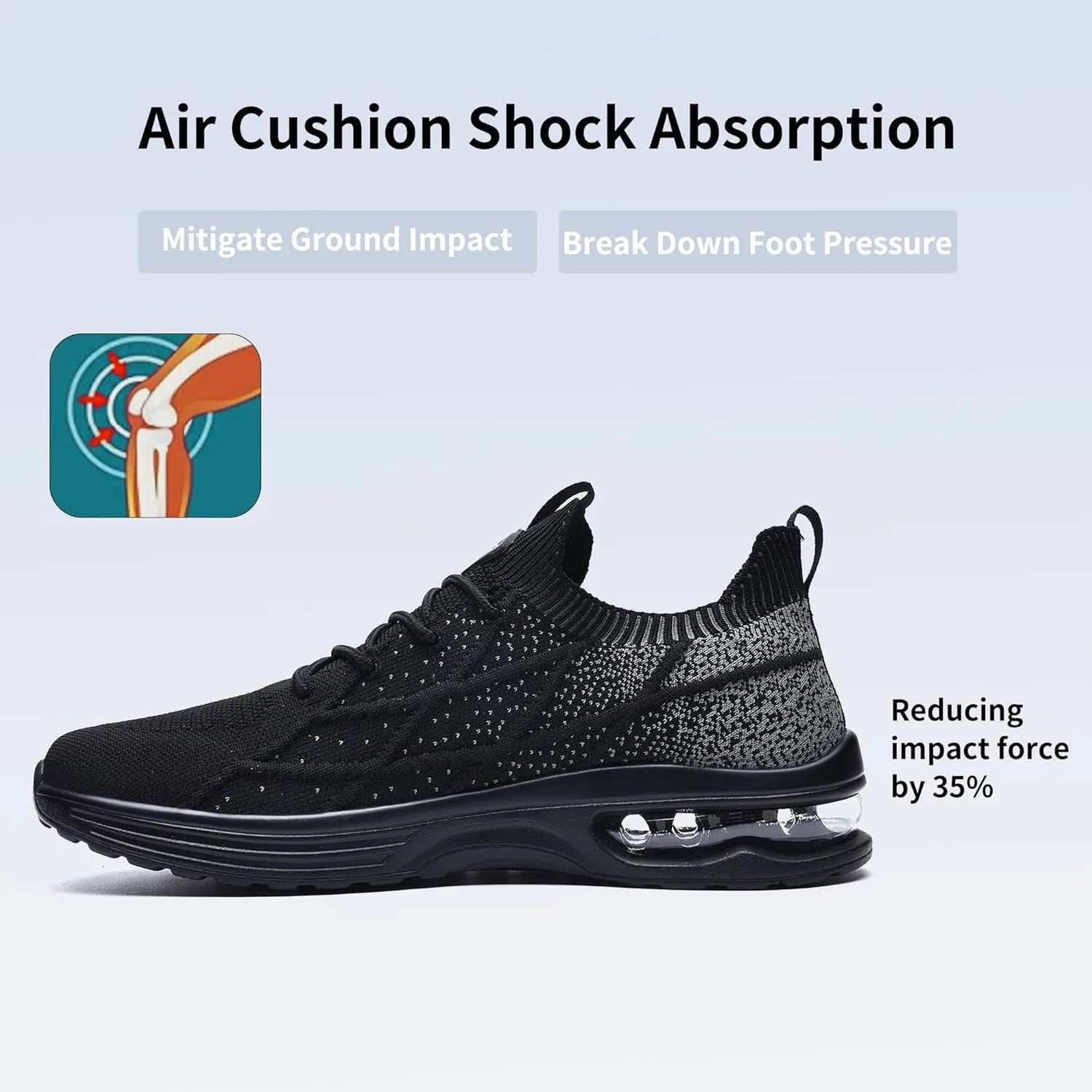 Autper Mens Tennis Shoes Slip On Running Shoes Air Sneakers for Men Gym Comfortable Breathable Non Slip Athletic Workout Cross Training Shoe US Size 7-13