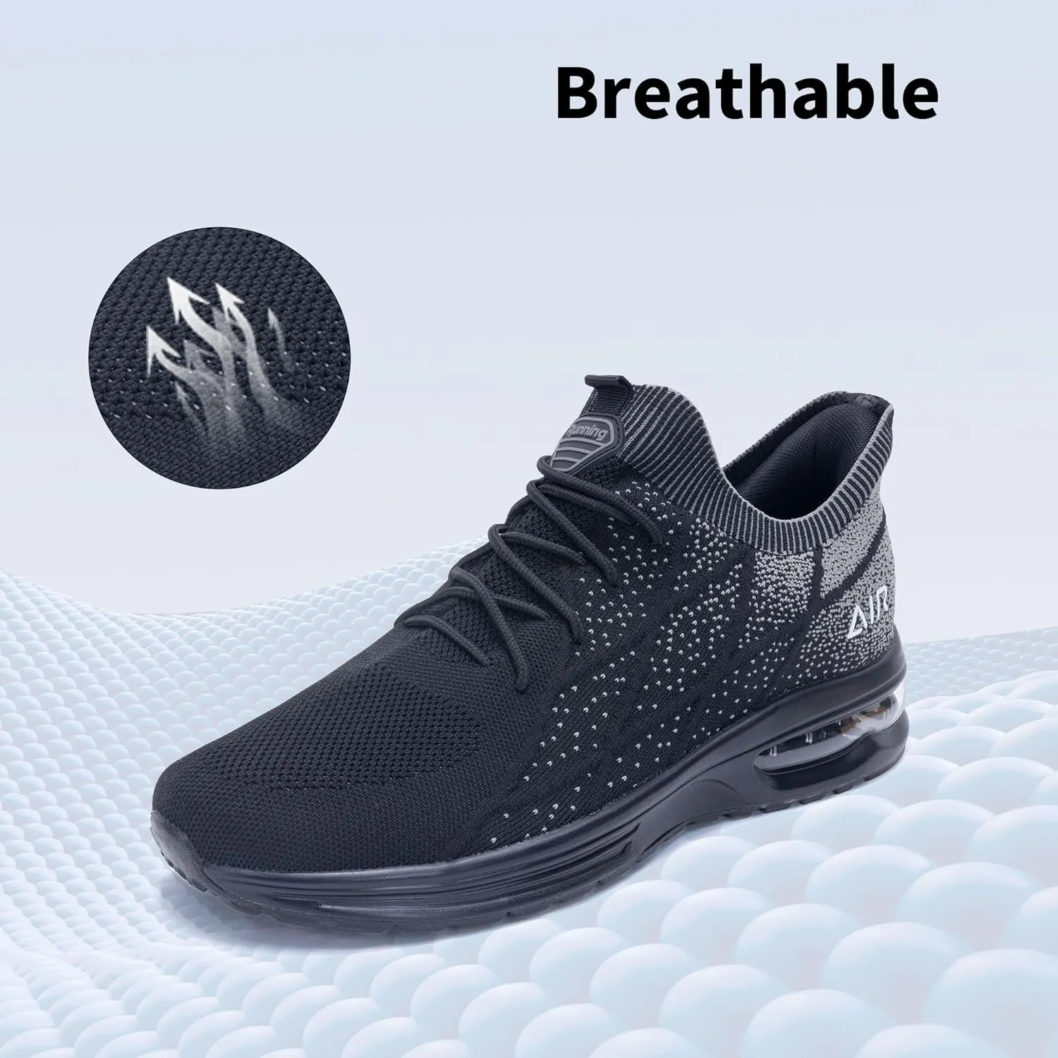 Autper Mens Tennis Shoes Slip On Running Shoes Air Sneakers for Men Gym Comfortable Breathable Non Slip Athletic Workout Cross Training Shoe US Size 7-13