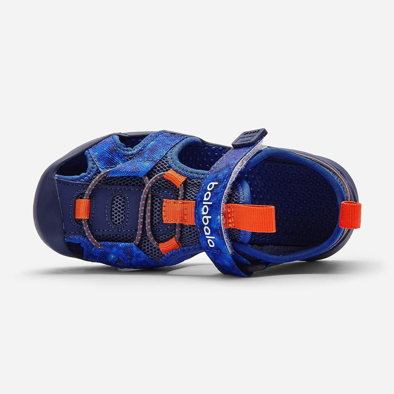 Balabala Kids Sandals Boys Girls Closed Toe Summer Outdoor Athletic Beaches Sandals Non-slip Hook and Loop