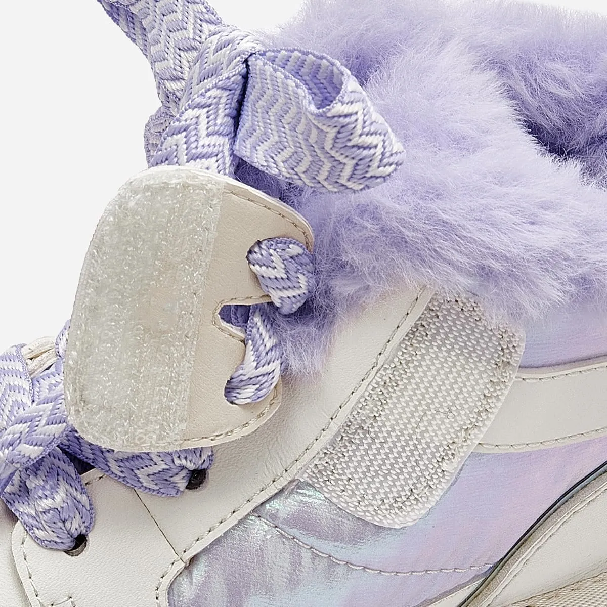 Balabala Little Girls' Fashion Warm Fur Hook and Loop Winter Boots