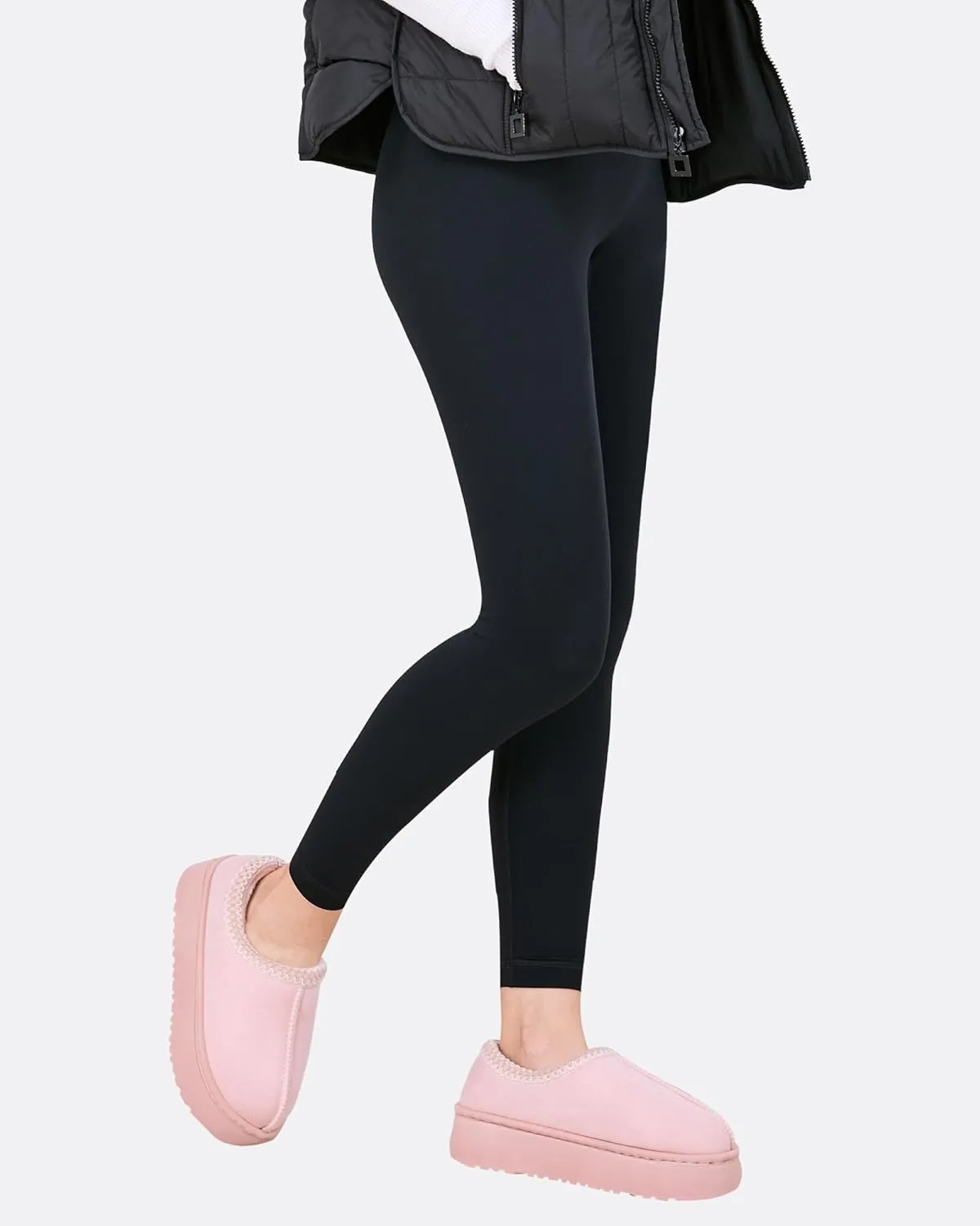 baobeijiadao Womens Platform Slippers Mini Boots Warm Fuzzy Cozy House Slippers Slip On Anti-Slip Winter Shoes for Women Indoor Outdoor