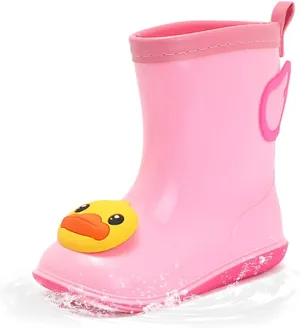 B.Duck Kids Rain Boots for Boys Girls Waterproof Toddler Cartoon Garden Boots