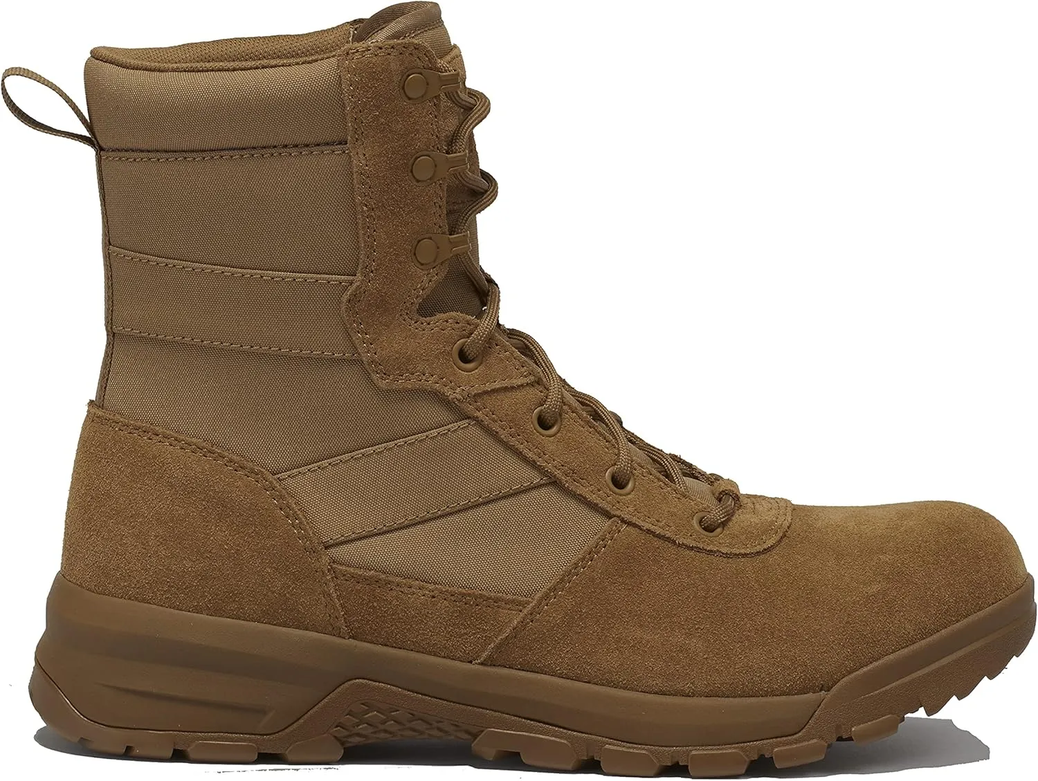 Belleville Spear Point BV518 8 Inch Lightweight Hot Weather Tactical Boots for Men - Army/Air Force OCP ACU Coyote Brown Leather with Enhanced Zone Traction Rubber Outsole