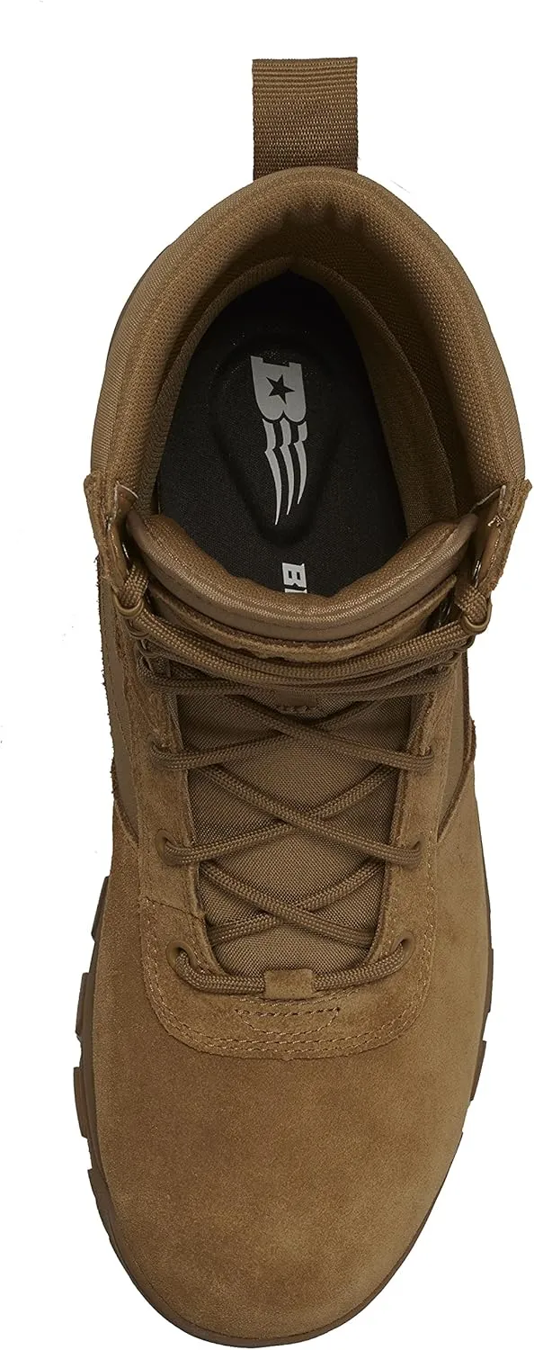 Belleville Spear Point BV518 8 Inch Lightweight Hot Weather Tactical Boots for Men - Army/Air Force OCP ACU Coyote Brown Leather with Enhanced Zone Traction Rubber Outsole