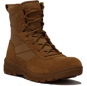 Belleville Spear Point BV518 8 Inch Lightweight Hot Weather Tactical Boots for Men - Army/Air Force OCP ACU Coyote Brown Leather with Enhanced Zone Traction Rubber Outsole