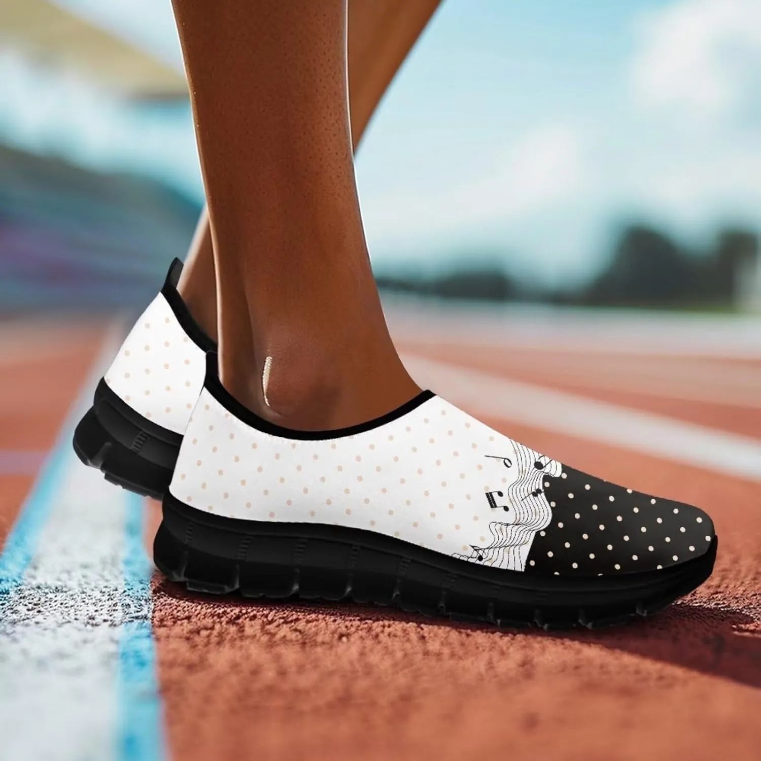 Binienty Women's Casual Loafers Trendy Running Shoes Lightweight Athletic Tennis Training Shoes Non-Slip