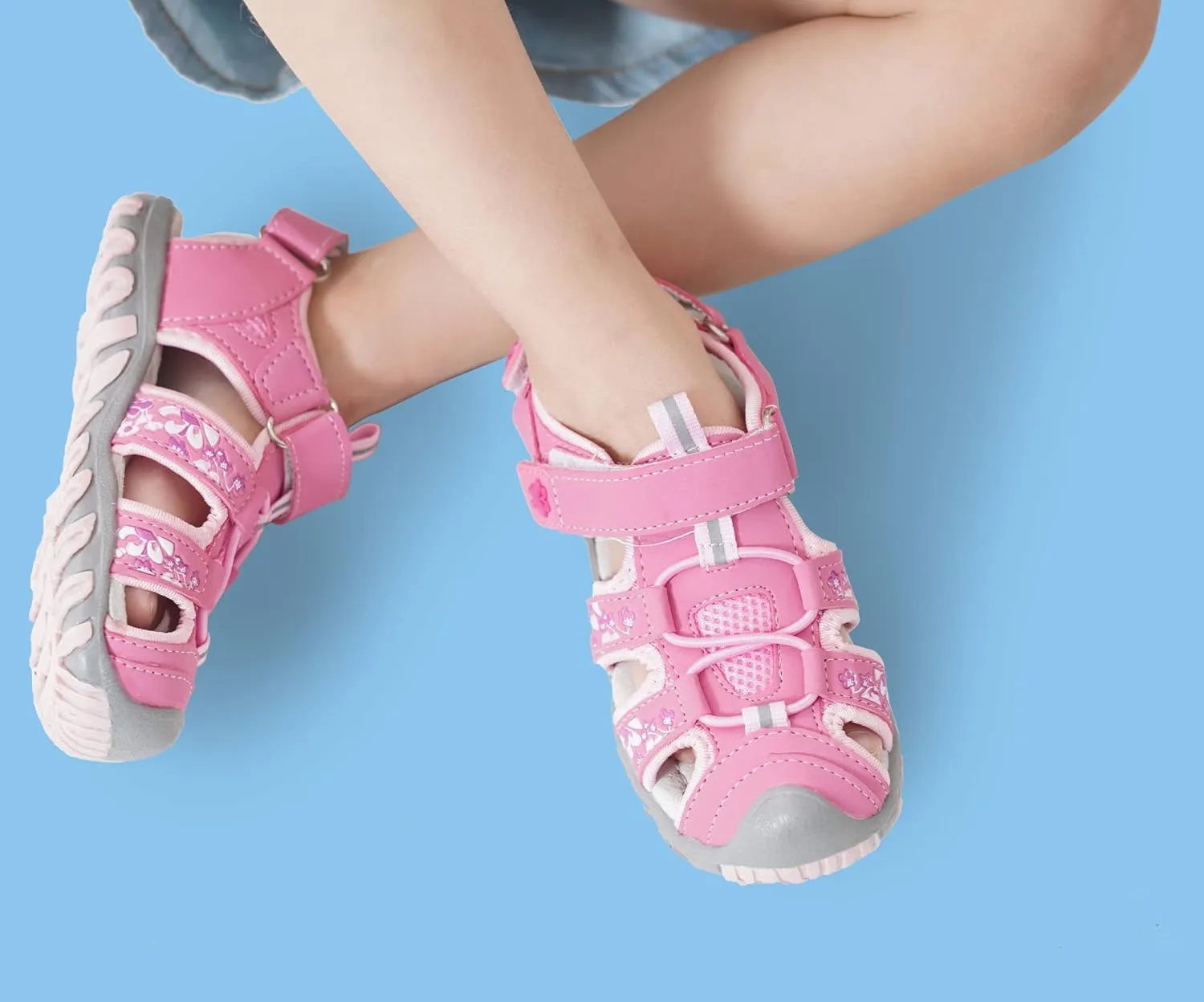 Blikcon Boys Girls Sandals Close Toe Outdoor Soft Sole Summer Sandals (Toddler/Little Kid)