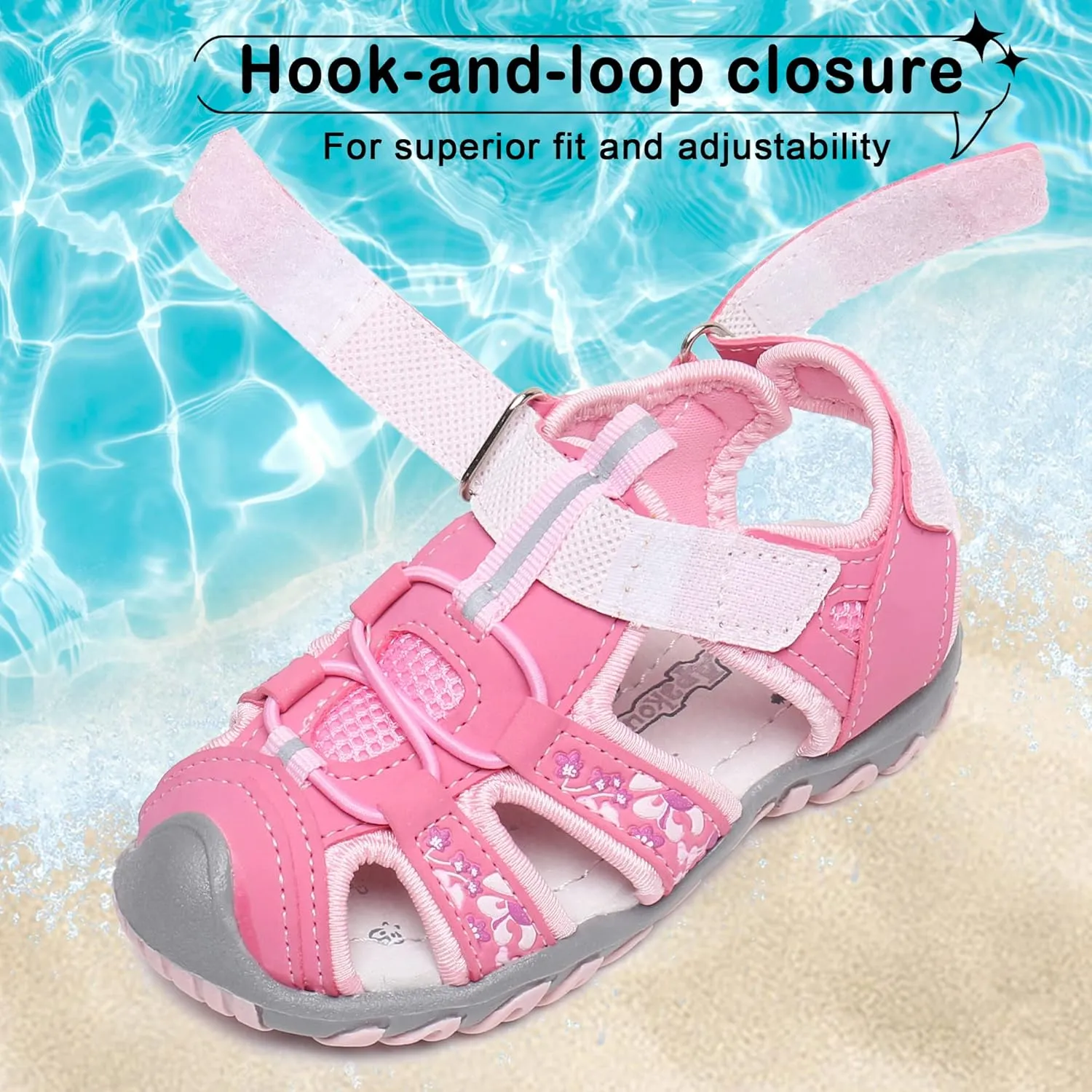 Blikcon Boys Girls Sandals Close Toe Outdoor Soft Sole Summer Sandals (Toddler/Little Kid)