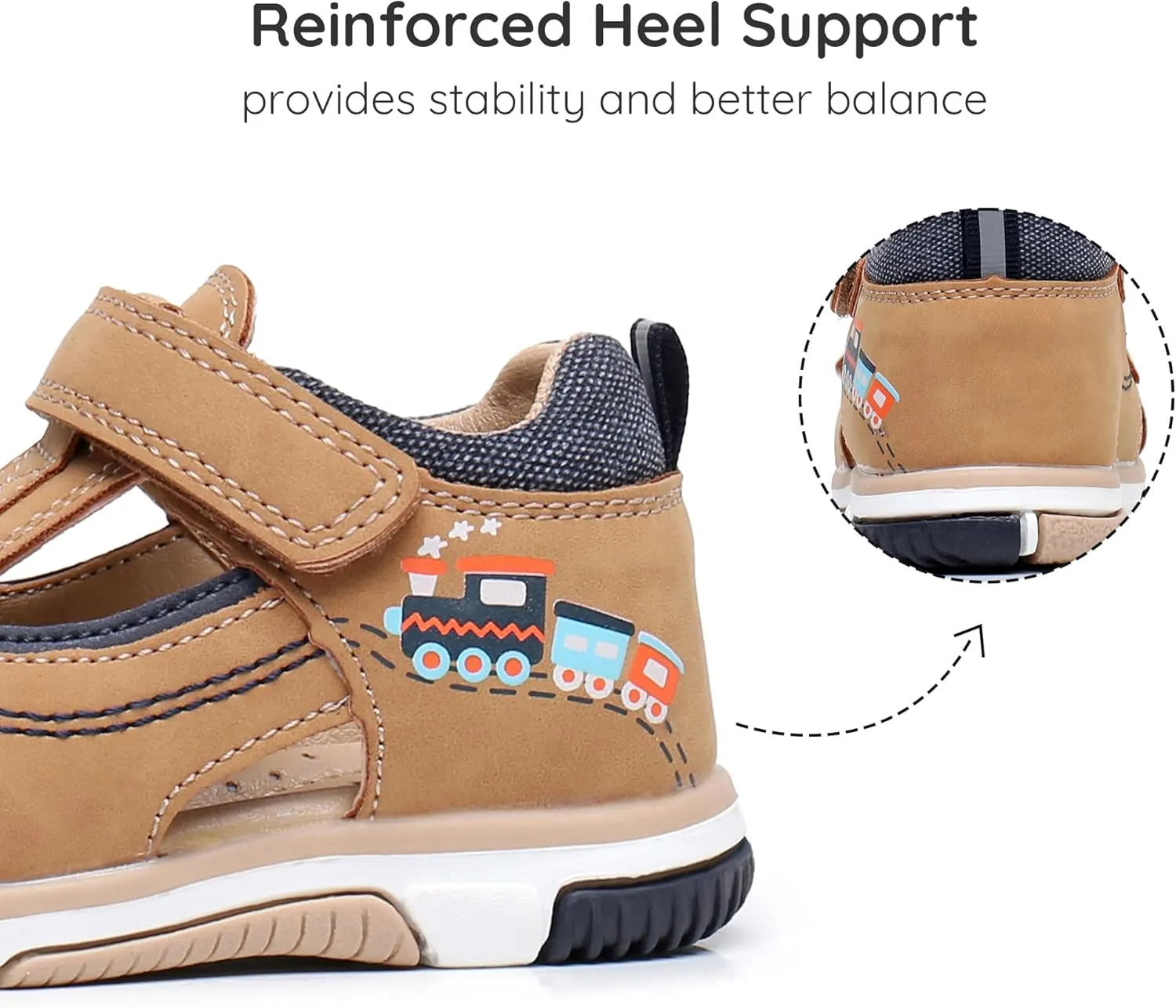 Blikcon Toddler Boys Sandals Closed Toe Summer Shoes with Soft Sole (Toddler/Little Kid)