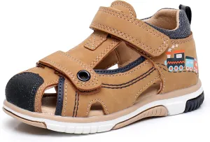 Blikcon Toddler Boys Sandals Closed Toe Summer Shoes with Soft Sole (Toddler/Little Kid)